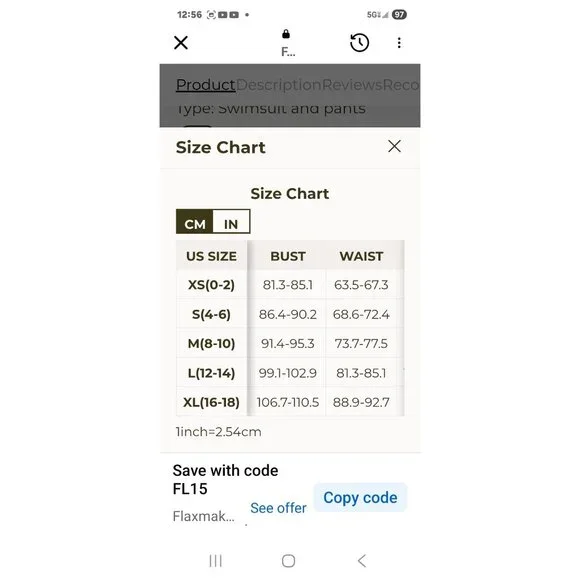 Flaxmaker Floral Ruffled One-Piece Swimsuit & Maxi Skirt Cover-Up Set Medium - Picture 3 of 9